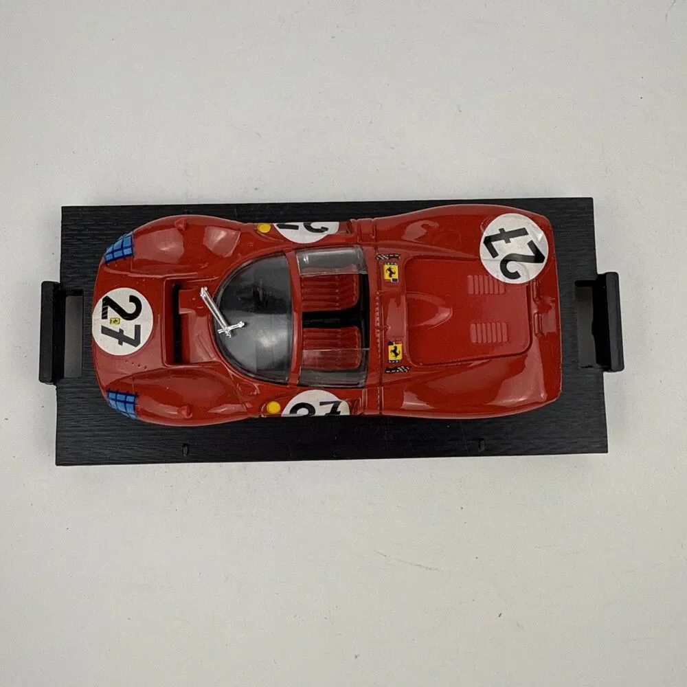 Brumm Models 1:43 Scale R158 - 1966 Ferrari 330 P3 HP120 Red #27